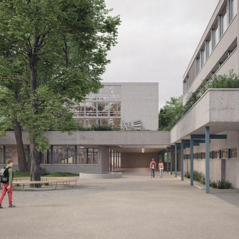 Visualisierung Schulanlage Weidteile